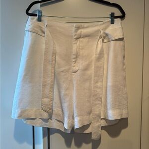 Ralph Lauren White Bermuda Shorts Tailored Cotton Blend
